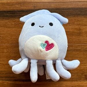 stacy the squid pink & blue hearts 5”